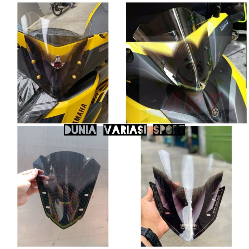 WINSHIELD/VISOR/WINSIL YAMAHA AEROX 155 CARBON HITAM MHR