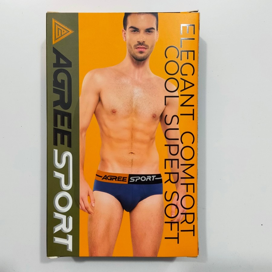 2 Pcs Celana Dalam Pria Agree Sport CD Underwear Pakaian Dalam 2327