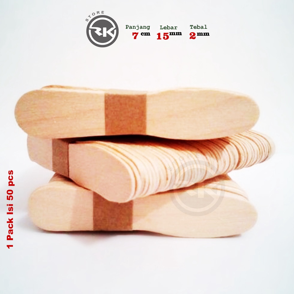 Sendok Kayu Es Krim (isi 50pcs) | Sendok es krim kayu pinus | Sendok Es Krim Termurah | Sendok Es Kr