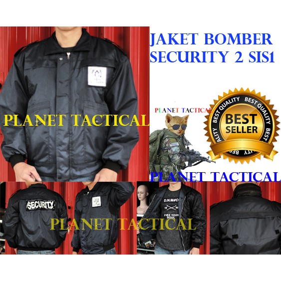 BEST JAKET SECURITY BOMBER DUA SISI GROSIR