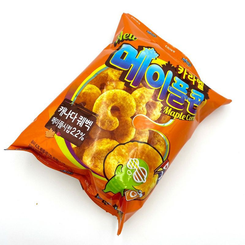 

Crown Caramel corn maple/makanan ringan rasa jagung dan karamel made in korea
