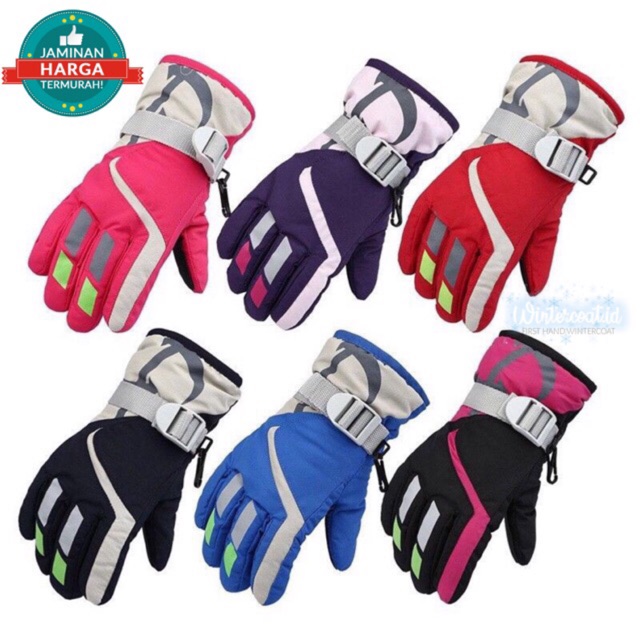 Sarung tangan waterproof anak musim dingin anti air winter gloves kids children for ski snow gloves