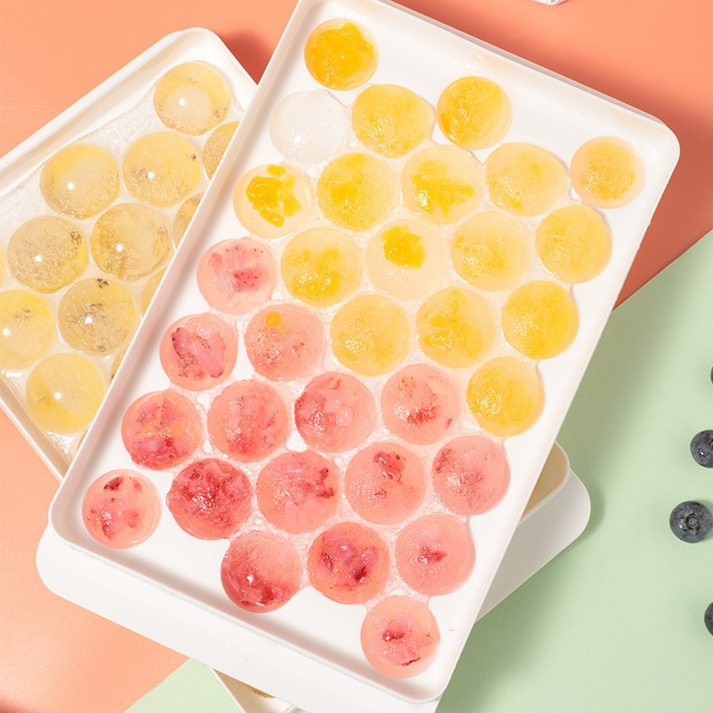 Bubble ice cube jelly mold tray / cetakan es batu bulat kecil