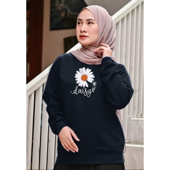 Kaos Lengan Panjang flowers / Kaos Sweatshirt / Atasan Wanita / Atasan Wanita Lengan Panjang / Atasa