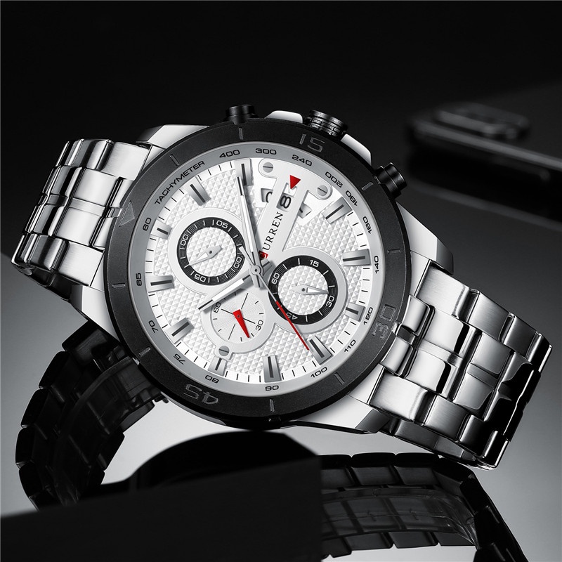 CURREN 8337 Jam Tangan Pria Analog Chronograph WK-SBY