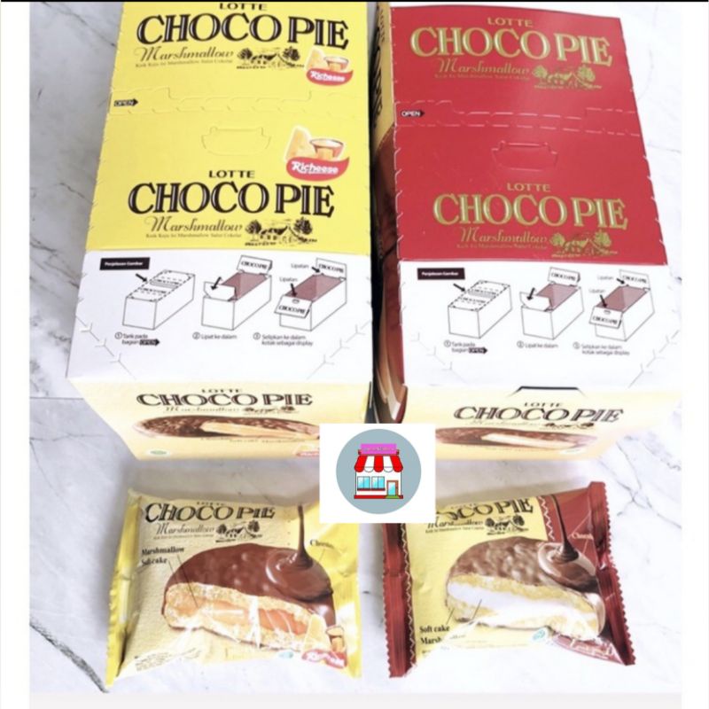 

lotte choco pie 12Pcs × 28gram