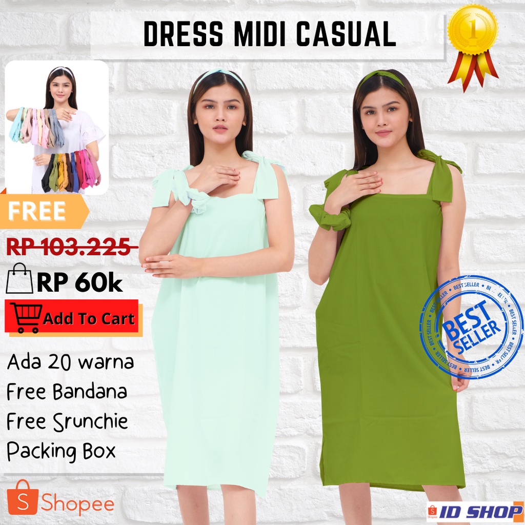 Dress Daster Kekinian Dress Mini Wanita Dress Pendek Wanita Dress Midi Casual Dress Midi Sexi Dress 