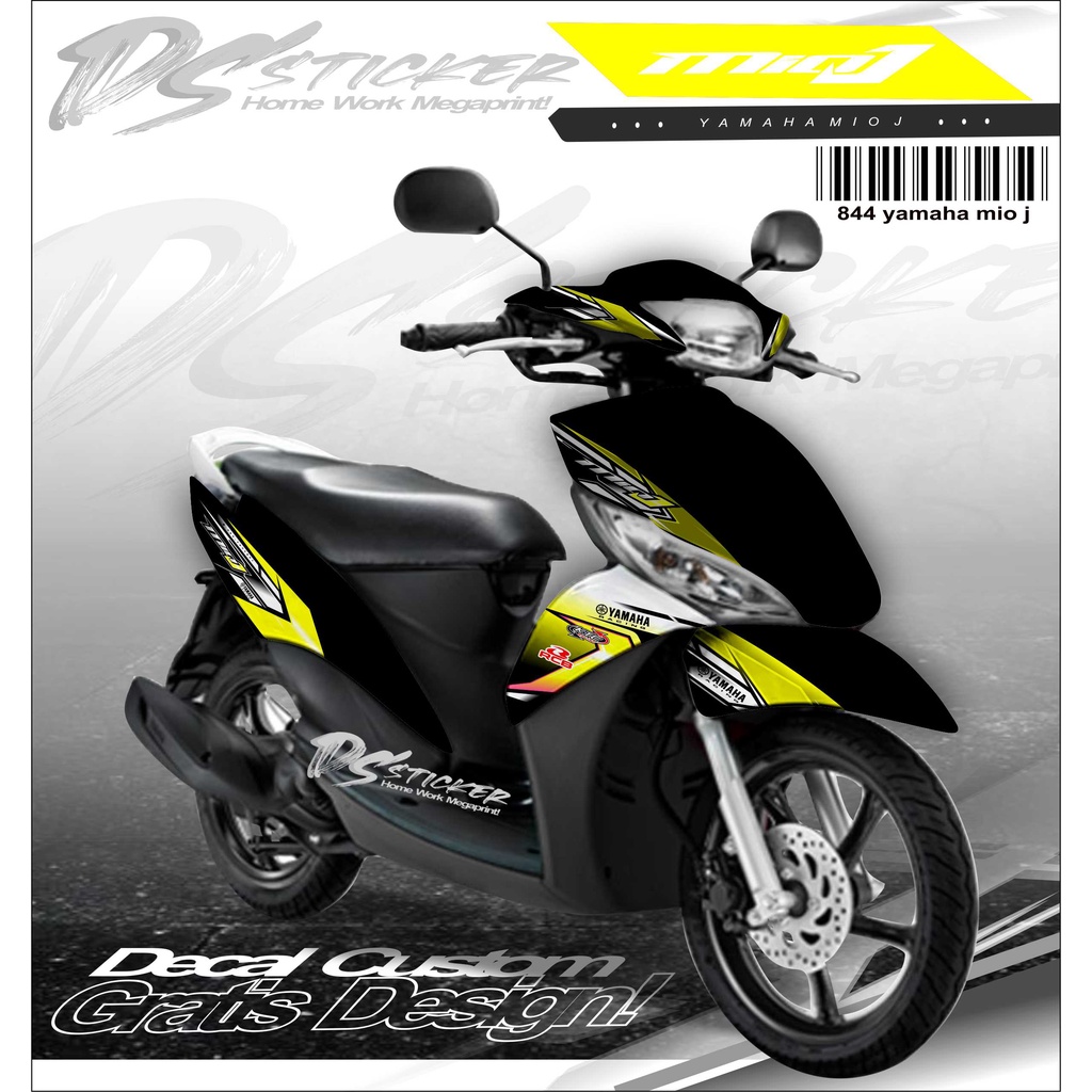Jual 844 Sticker Decal Fulbody Mio J Desain Custom Indonesia Shopee Indonesia