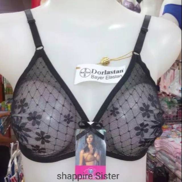 Bra Sapphire Sister Balon Semi Transparan Original