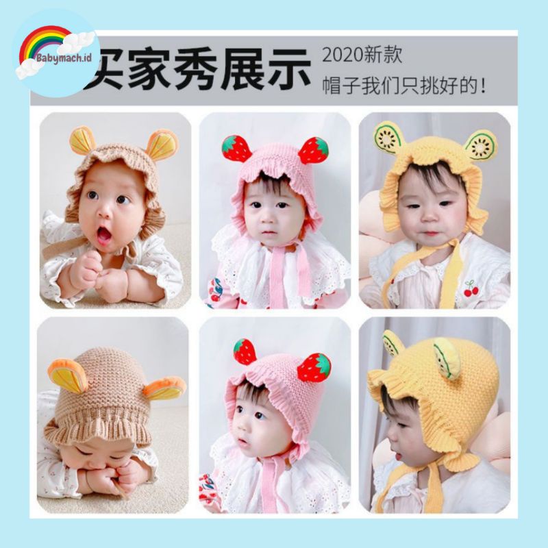 KUPLUK BAYI LUCU IMPORT / TOPI ANAK PEREMPUAN LUCU/ KUPLUK KARAKTER