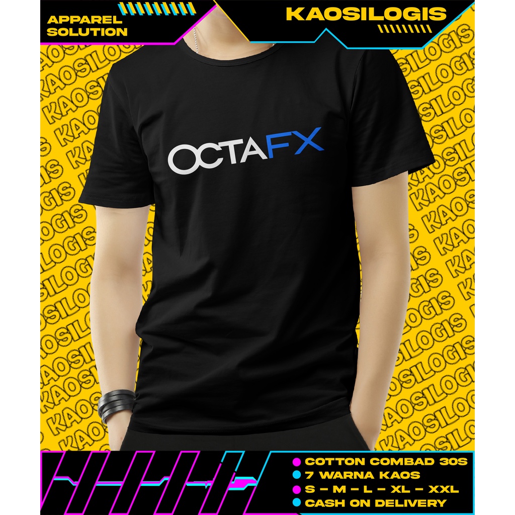 Kaos OctaFx Logo Distro - Kaosilogis