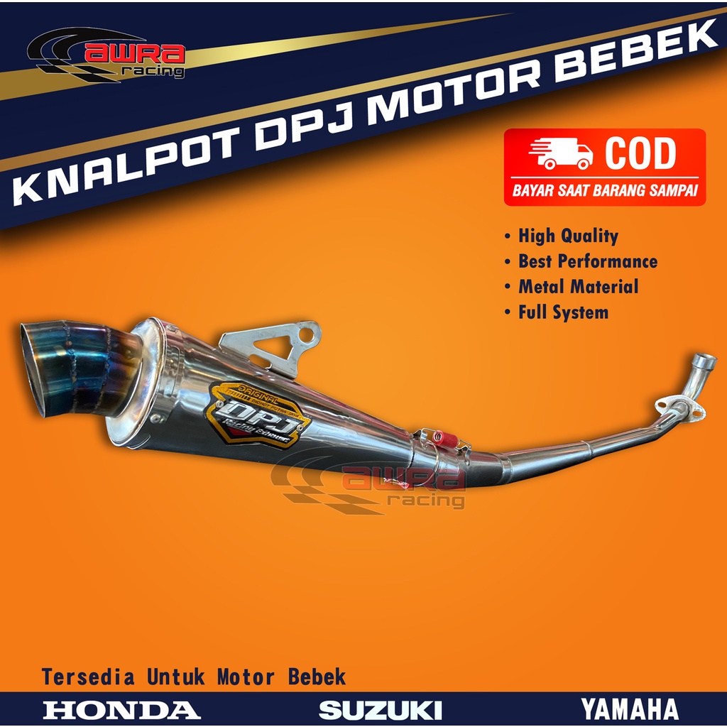 Kenalpot DPJ Jupiter Z Z1 Supra X 125 Fit 110 vega R ZR C70 Revo Absolute Grand Smash Shogun 125 Kha