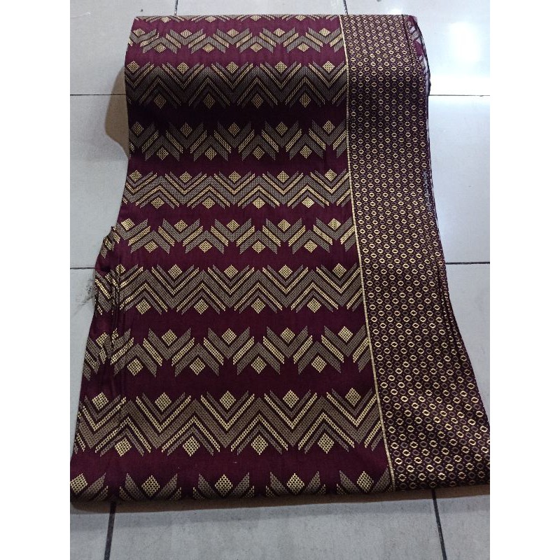 KAIN BATIK KATUN PRADA / BAHAN BATIK KATUN MOTIF SONGKET / BATIK SONGKET MURAH BERKWALITAS