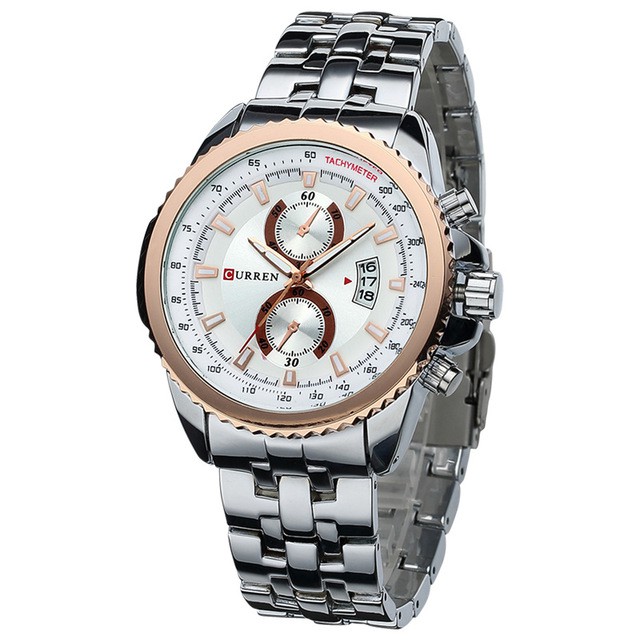 

Jam Tangan Pria Curren Men'S Quartz Watch Luxury Sports Dial Waterproof Watch Casual Clock