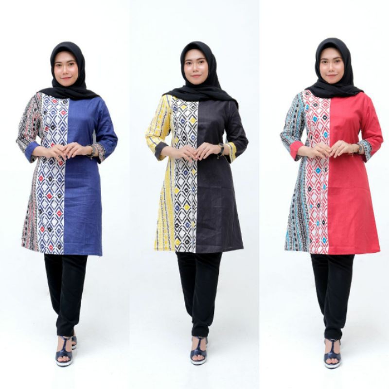 TUNIK PRADA KOMBINASI MOTIF SONGKET