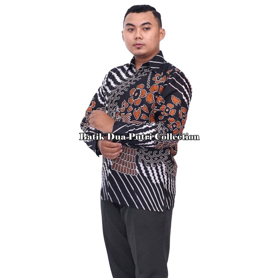 Couple Batik Blouse Kemeja Batik Lengan Panjang Motif Manuk Cinta By Batik Dua Putri Collection