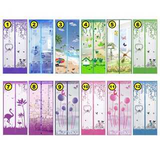 Tirai Magnet Anti Nyamuk Pintu Karakter Baichuan Kamar Tidur Love Bird