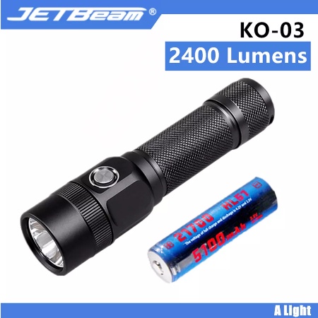 Senter LED EDC Flashlight CREE SST-70 2400 Lumens JETBeam KO-03
