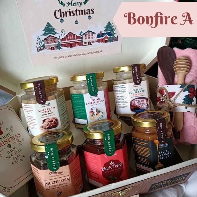 

BONFIRE HAMPERS CHRISTMAS GIFT SET HADIAH NATAL BUMBU MADU SELAI KUE SX542CX1S