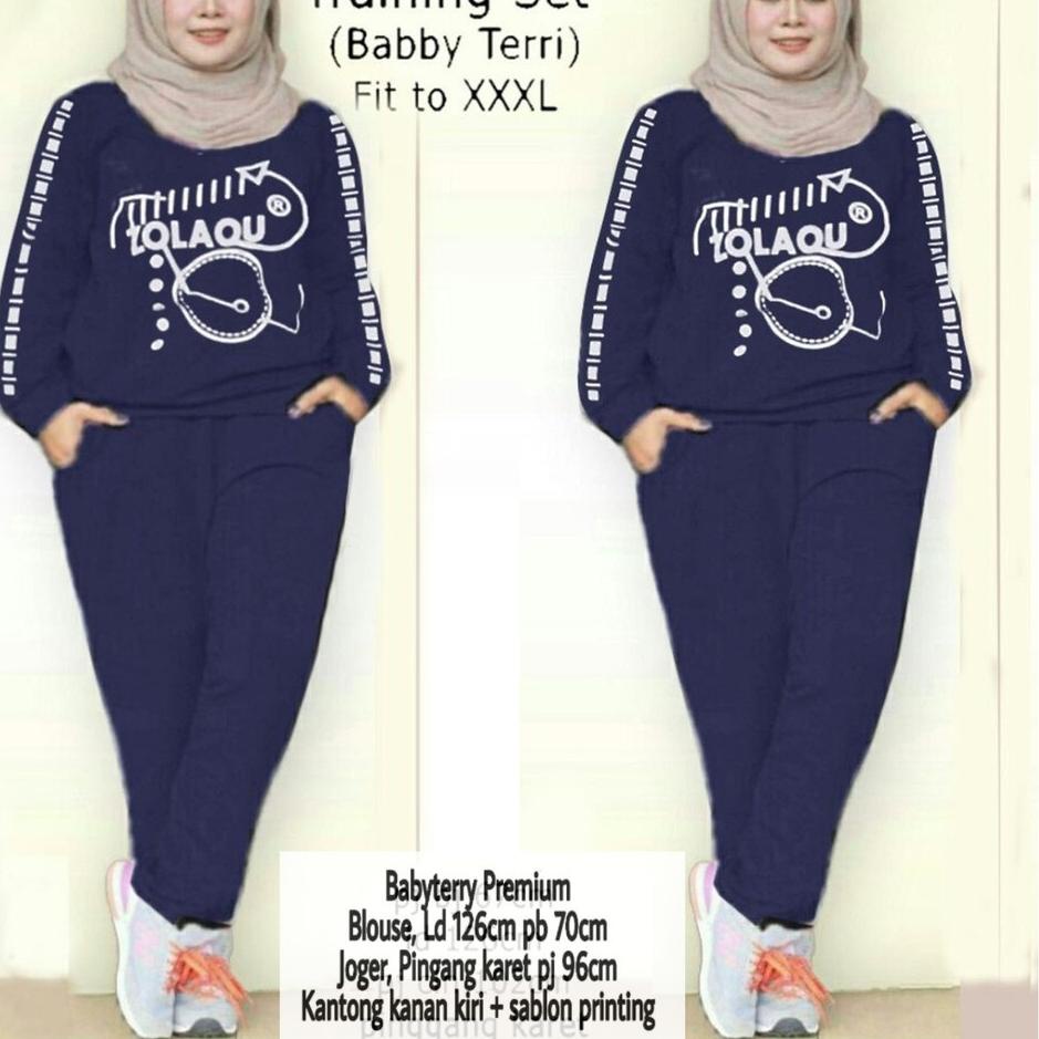 ◄ BANYAK WARNA - JUMBO TRAINING SET / SETELAN TRAINING WANITA JUMBO ➨