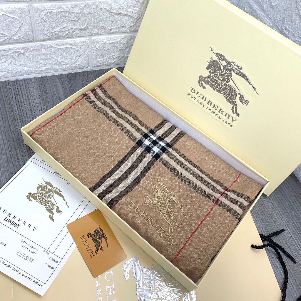 LX4013 SELENDANG SCARF / SYAL VIP PREMIUM BURB*RRY BRANDED FULL SET FREE PAPERBAG + BOX + FAKEBILL IMPORT QUALITY KUALITAS PLATINUM-1