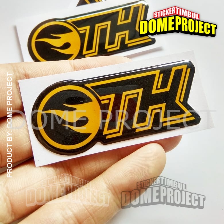 HOTWHEELS TH LOGO STIKER EMBLEM LENTUR AKSESORIS SEPEDA MOTOR