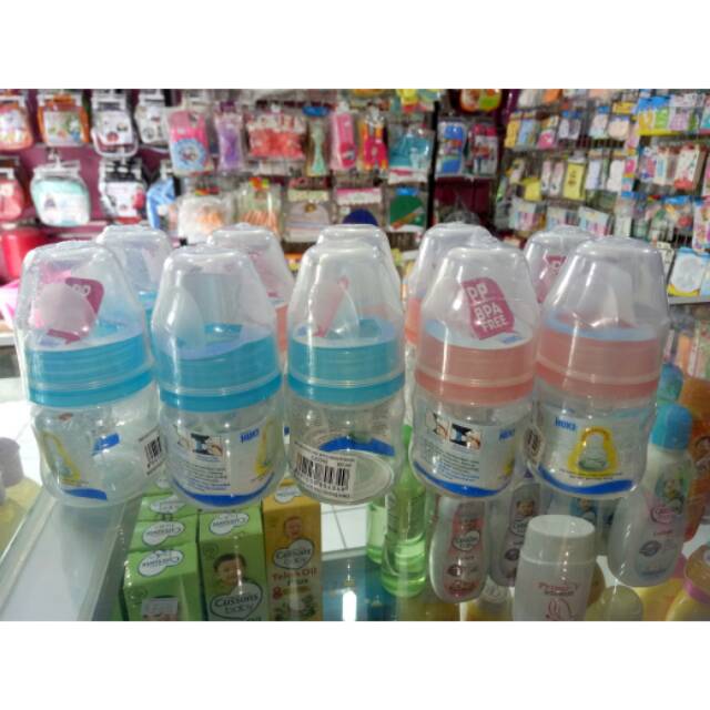 Botol Susu Huki 60 Ml Dot Gepeng/Baby Huki Othodontic Nipple Shaped PP Bottle