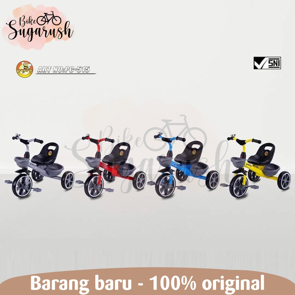 Sepeda Roda Tiga Anak Tricycle Pacific PC515 Usia 1 - 3 Tahun
