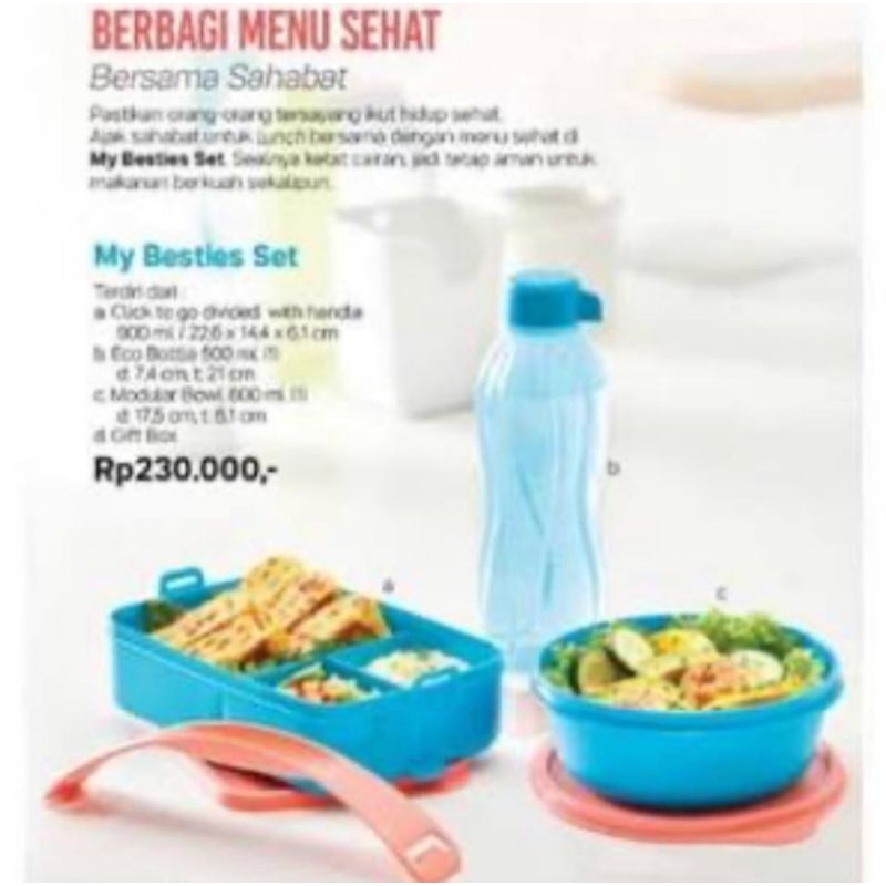 my besties set tupperware