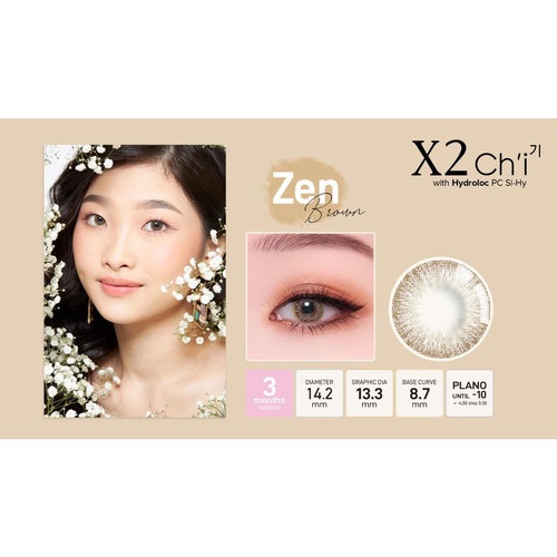 SOFTLENS X2 CHI PREMIUM CONTACT LENS MINUS (-2.75 S/D -6.00) BY EXOTICON / 14.5MM Soflens Soflen Softlen