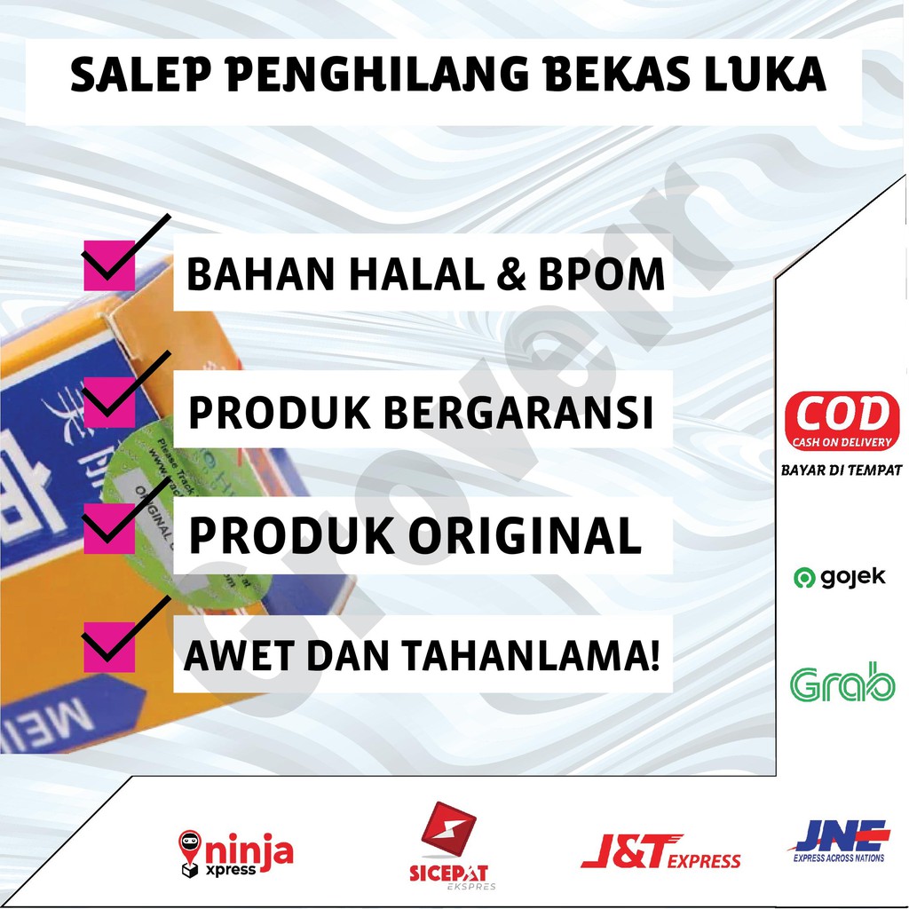 Obat Cream Penghilang Bekas Luka Lama Hitam Koreng Bopeng Meilibahenling Bio Herbal Original BPOM