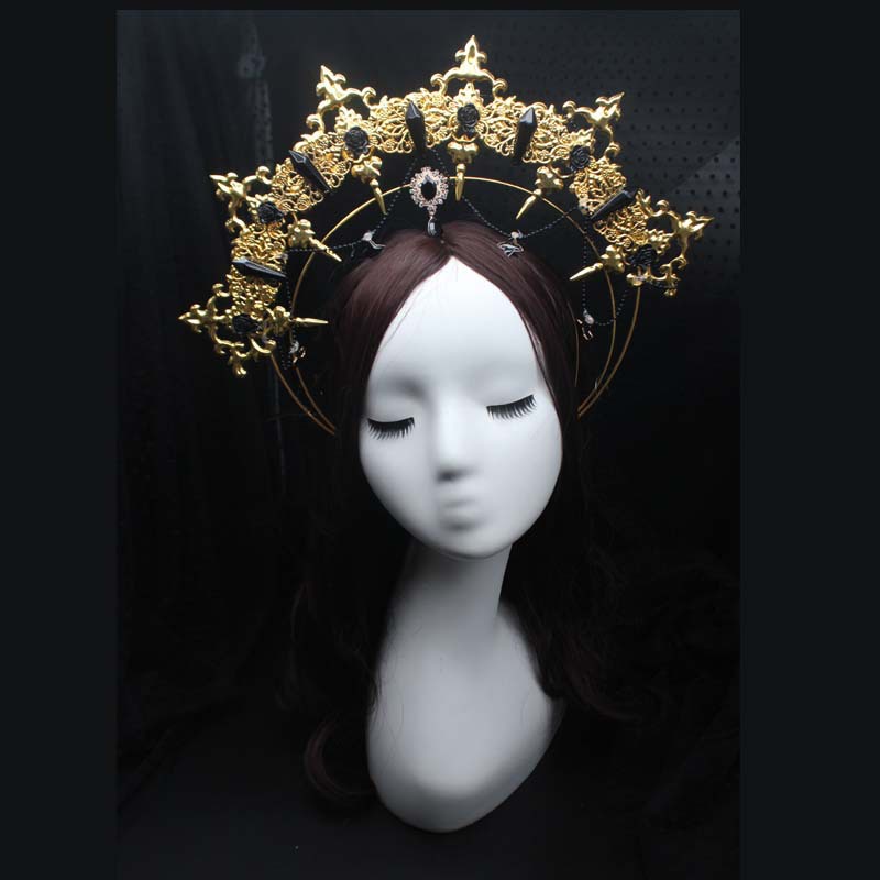 DIY Handmade Lolita Headdress Madonna Halo Accessories Wedding Jewelry