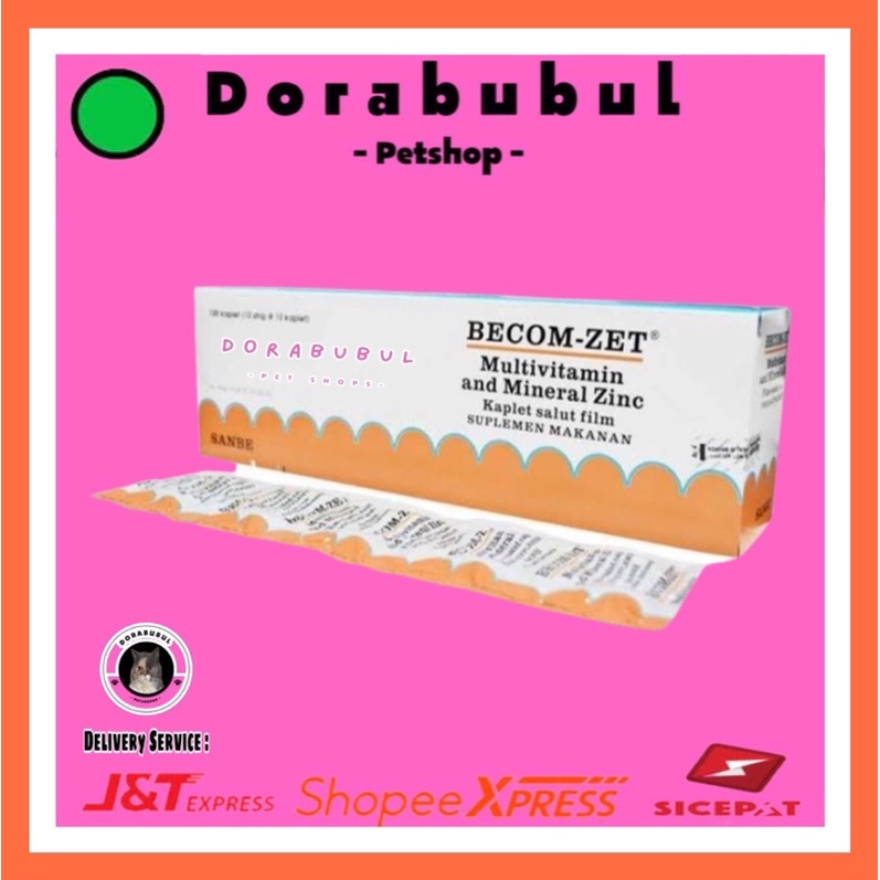 Dorabubul BECOM-ZET / Multi Vitamin Becom Zet / Kemasan Strip @10tab