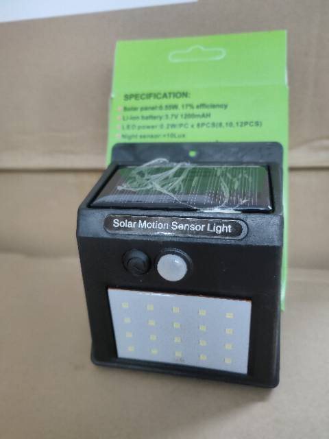 Lampu LED Taman Dinding Solar 20 LED/ Solar Sensor Wall Light / Lampu Dinding Tenaga Surya