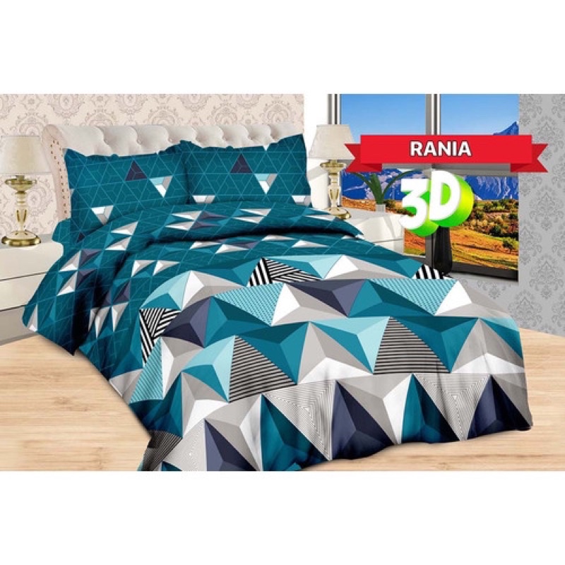 (BISA COD)SPREI BONITA DISPERSE MOTIF RANIA UK 180 / 160 / 120*200 CM BARANG ORIGINAL