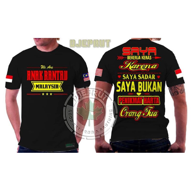 kaos Anak rantau Indonesia Malaysia