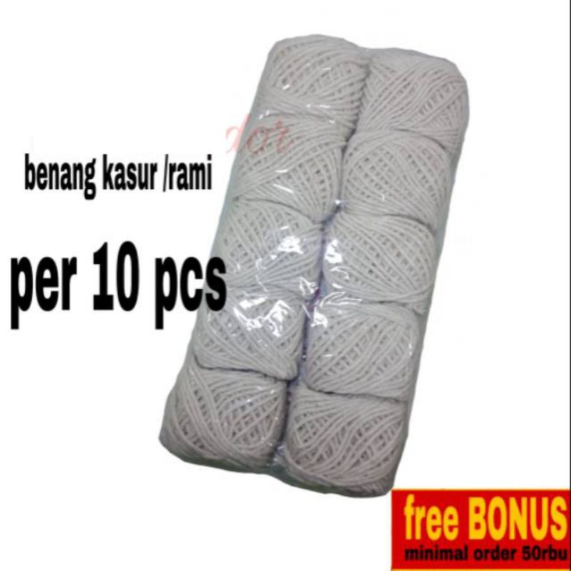 Benang Kasur Tali Rami 10 Pcs Tali Bendera