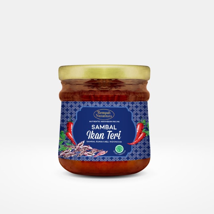 

sambal-aneka- rempah nusantara sambal teri 120 gram -aneka-sambal.