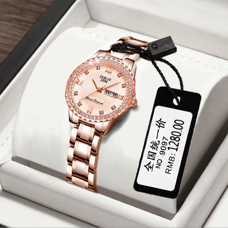 Jam Tangan Shopie Martin Wanita♙Jam Tangan Wanita Merek Swiss 2021 Jam Tangan Mekanik Otomatis Tempe