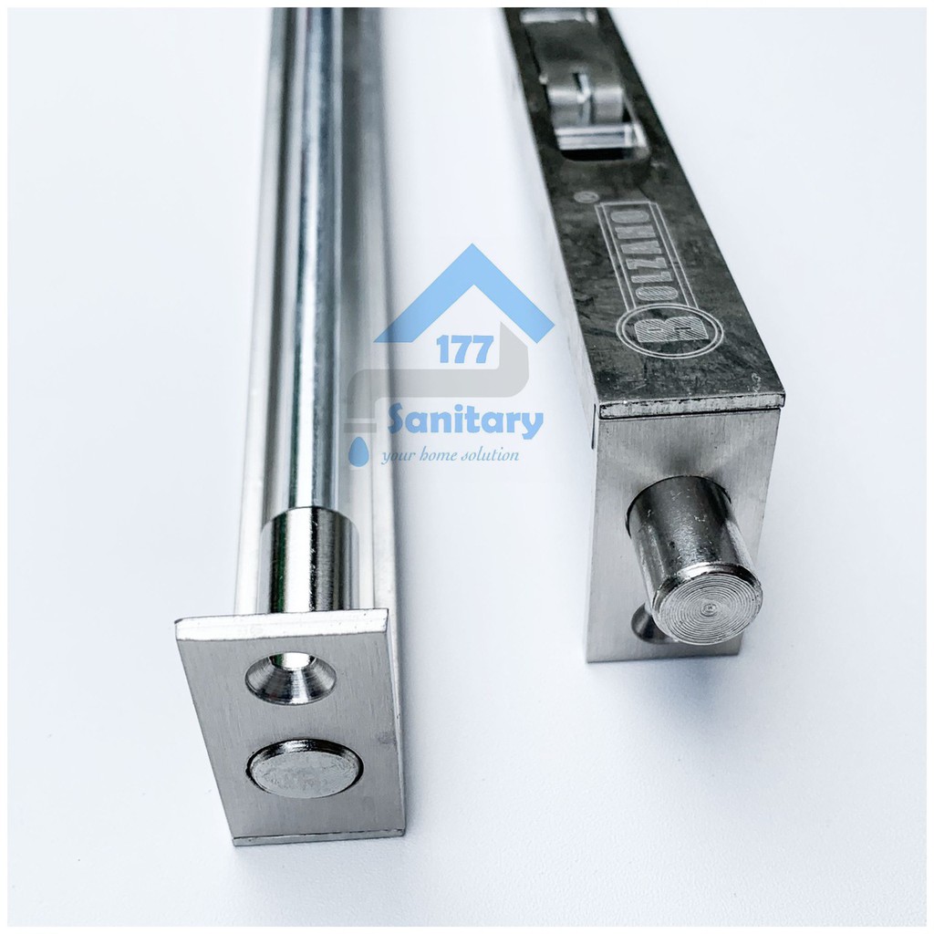 Grendel Tanam Pintu 12 &amp; 6 inch stainless BoLZano-flush bolt 6in dan 12in slot selot stenlis 30 cm dan 12 cm /F25