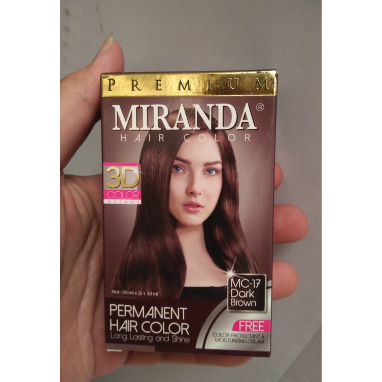  Cat  Pewarna Rambut  Permanent Miranda  MC  17 Dark Brown 