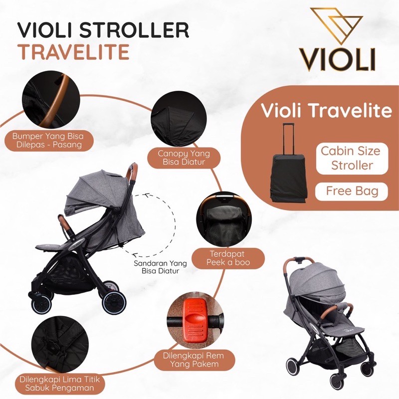 VIOLI TRAVELITE Stroller/KERETA DORONG BAYI