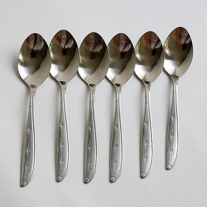 12Pcs Sendok Makan Stainless Steel / Sendok Teh