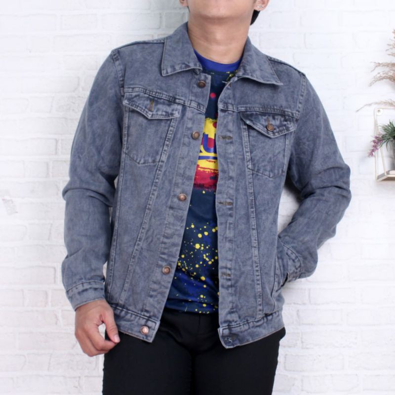 Jaket Jeans Pria &amp; Wanita /Jaket Levis Sandwash