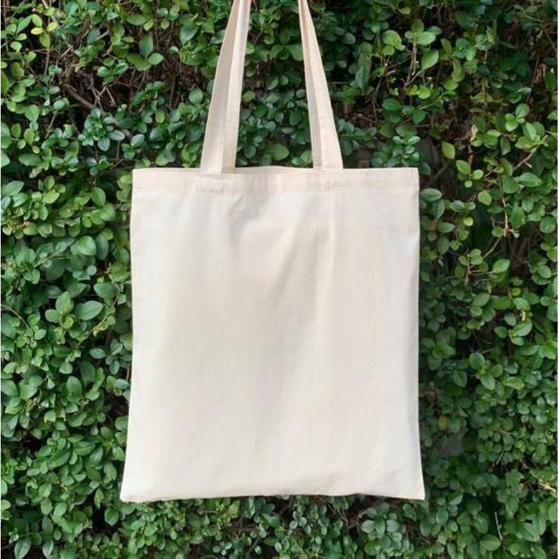 TOTEBAG BLACU PUTIH UK 30 x 40 / TOTEBAG RESLETING / TOTEBAG POLOS