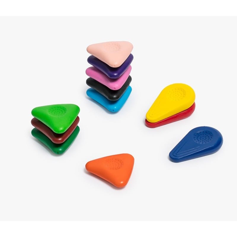 

Moyoo Triangle Crayons / gampang grip / clean / washable / creative