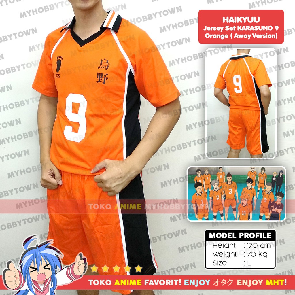 Kostum Jersey Karasuno No. 9 Kageyama Tobio Haikyuu To The Top Cosplay