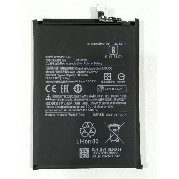 BATERAI ORI NERO XIOMI POCO M3 / BN62