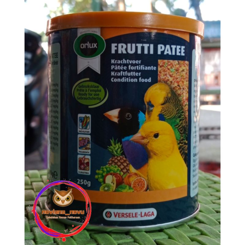 FRUTTI PATEE COMPLEMENTARY FOOD FOR BIRDS EGGFOOD  CD KENARI PAKAN PELENGKAP BURUNG BERKICAU PERCANT