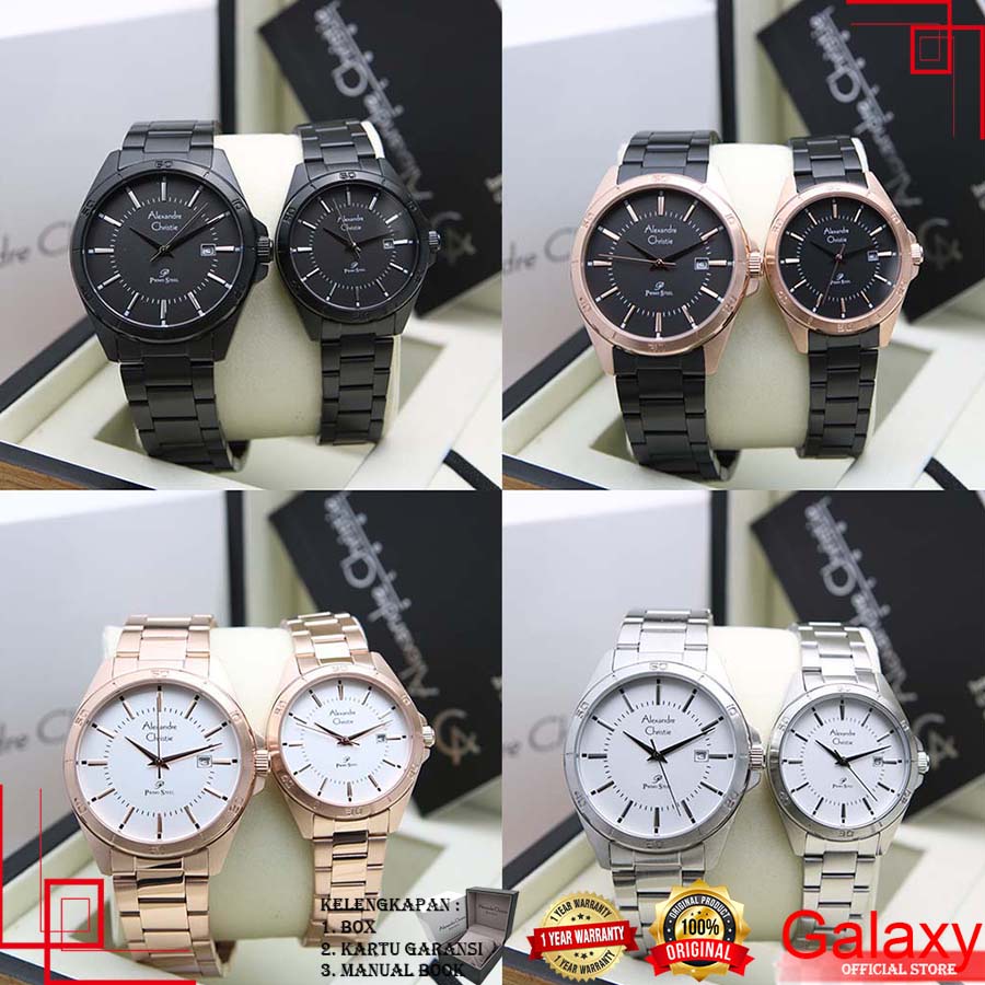 JAM TANGAN JAM AC ORI ALEXANDER CHRISTIE COUPLE ORIGINAL JAM TANGAN ALEXANDRE CHRISTIE COUPLE JAM AL